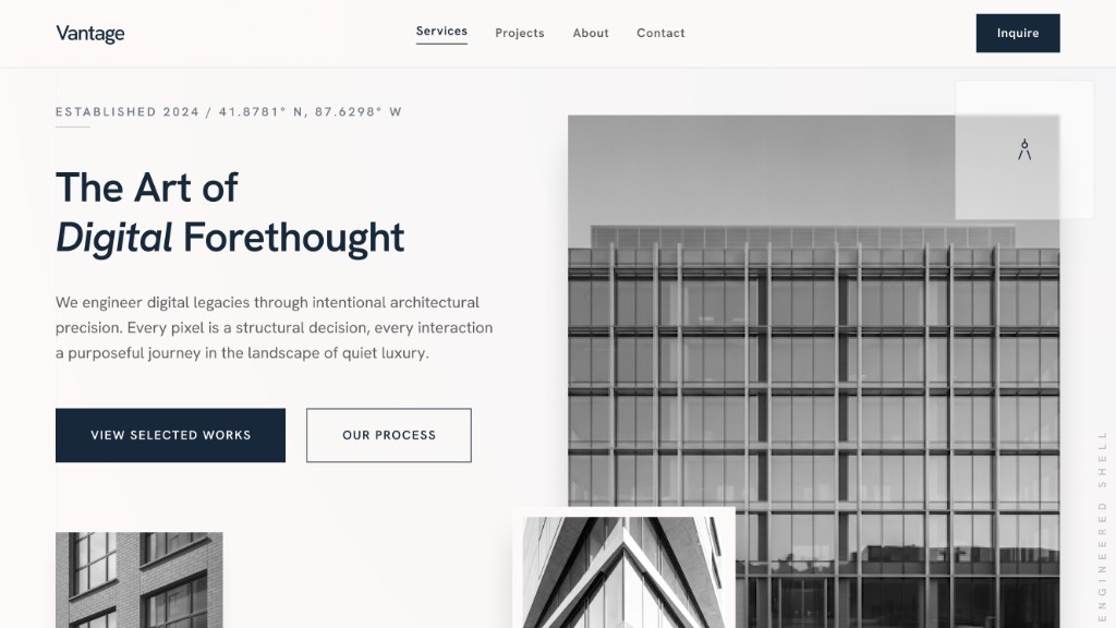 Vantage landing page &mdash; DevTools platform launch page