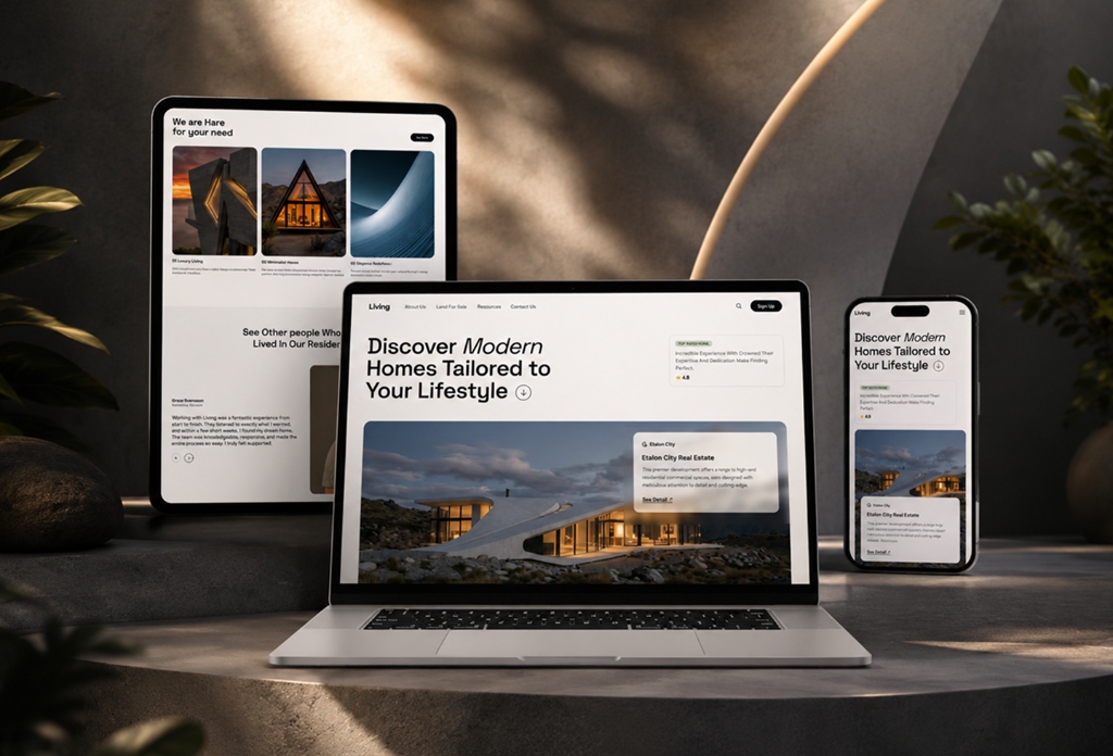 UI/UX design work by ATM Labs