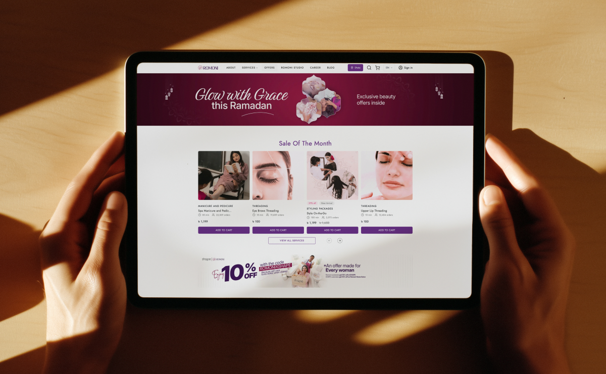 Romoni iPad experience showcase